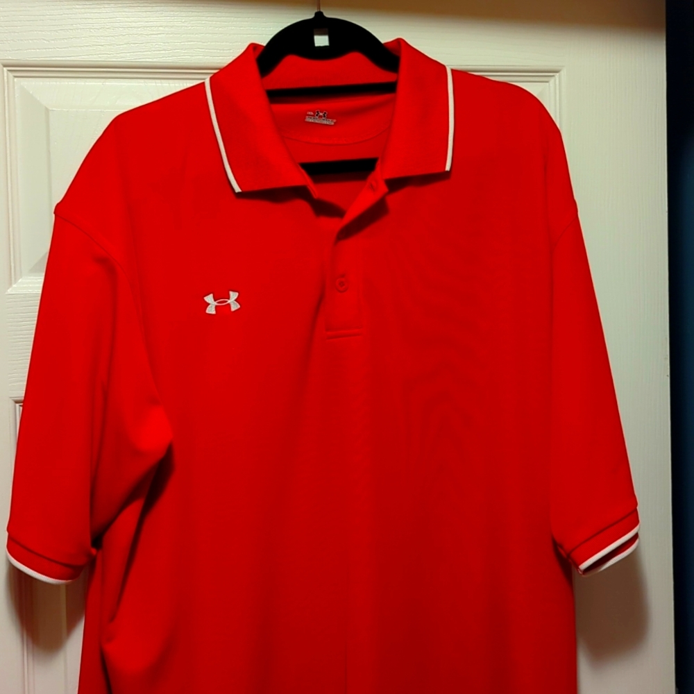 Under Armour Red Polo